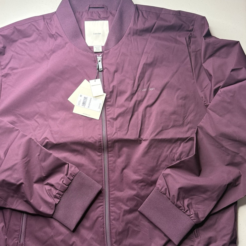 NWT Calvin Klein Mens Jacket Size 2X Purple